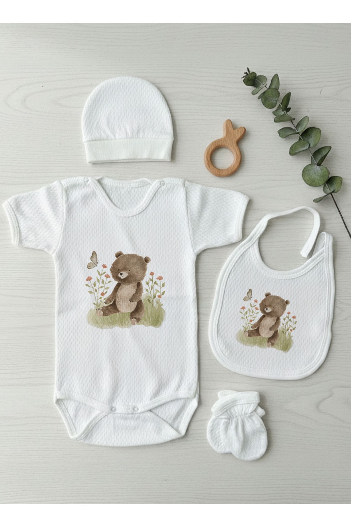 Jakarlı Body Seti - Little Baby - Little Bear