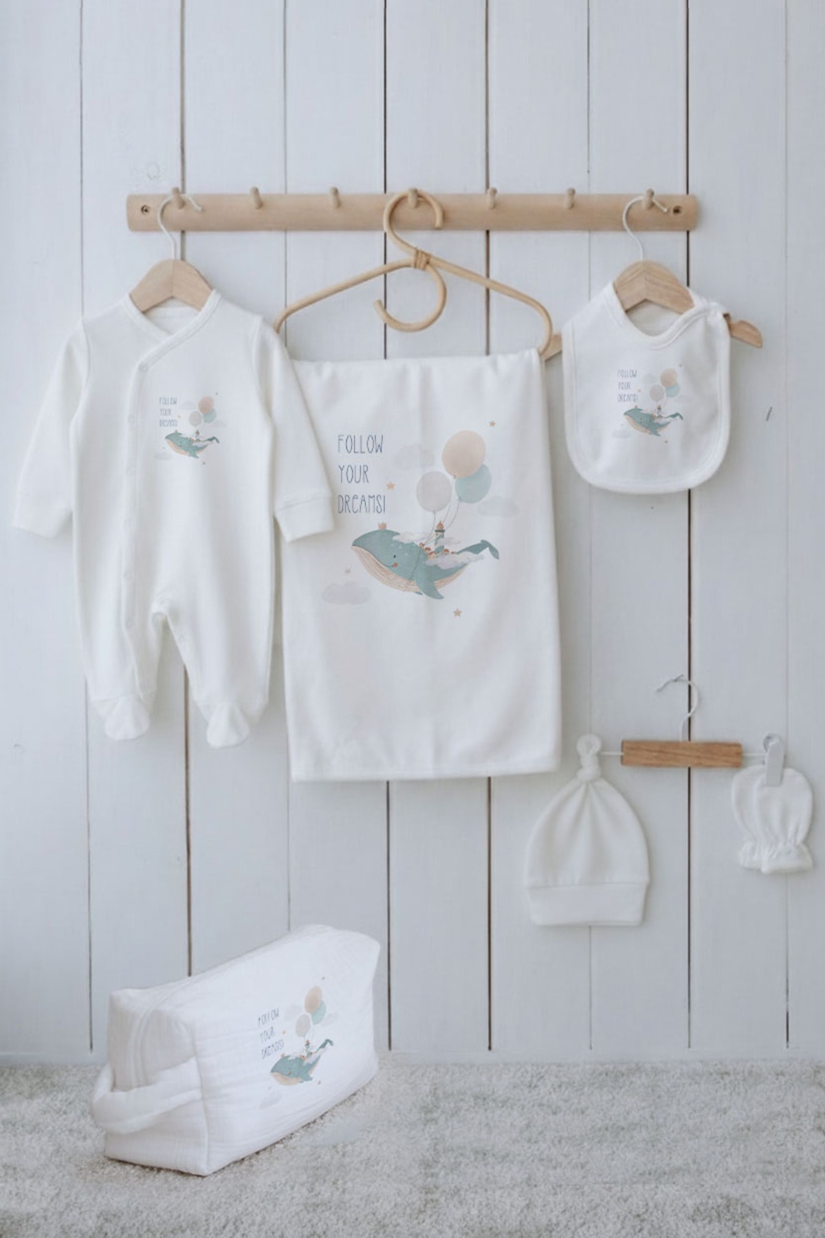 Organik 6'lı Hastane Çıkışı - Little Baby - Blue Dreams