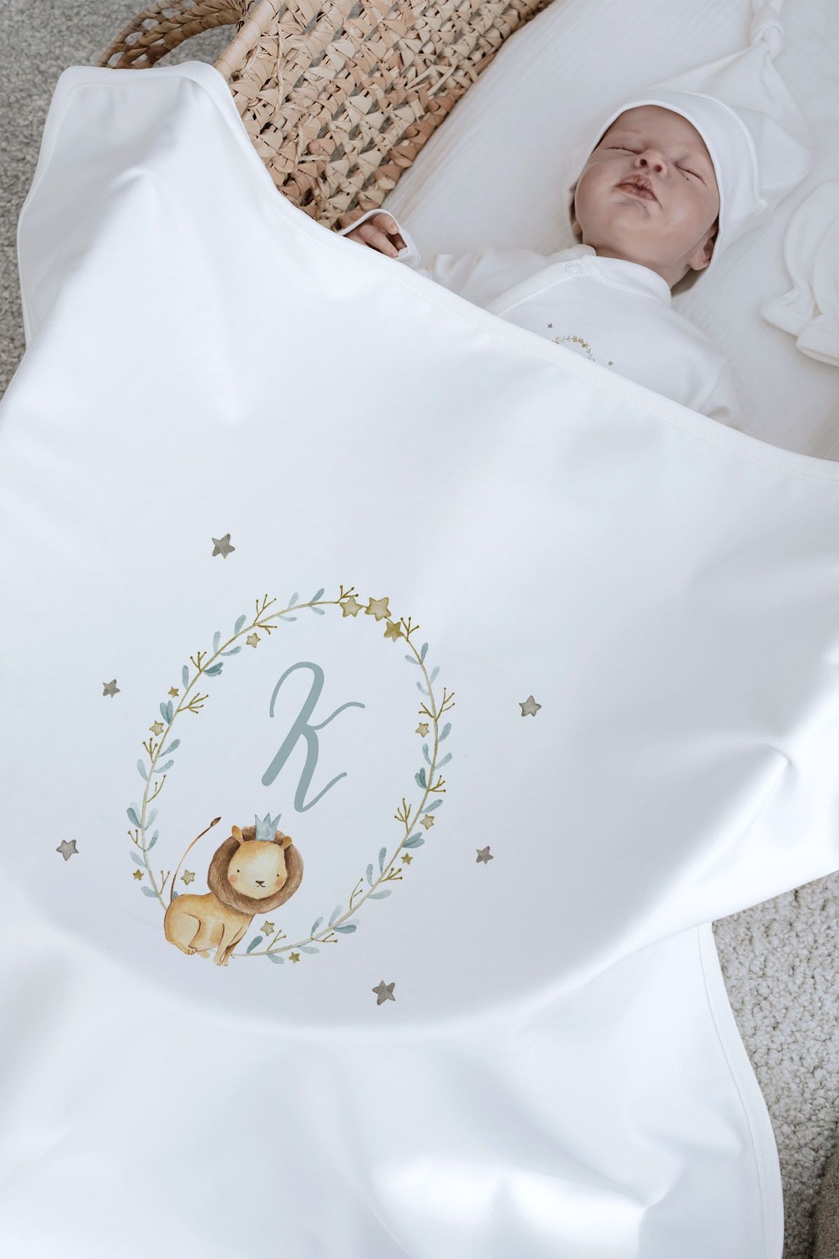Organik 11'li Hastane Çıkışı - Little Lion Series - K Harfi