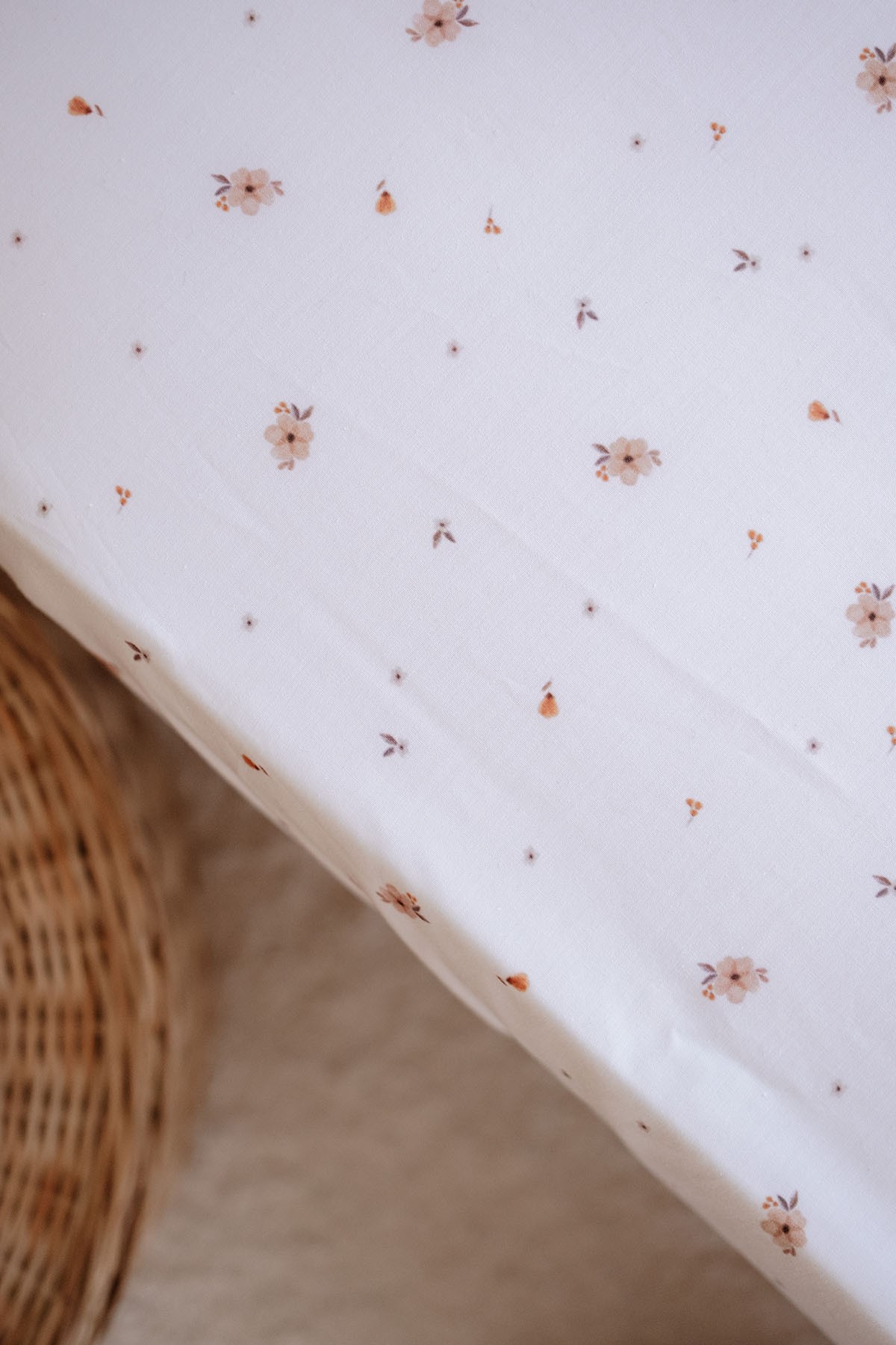 Tba Collection 60x120 Poplin Lastikli Çarşaf Seti - Tiny Boho Florals