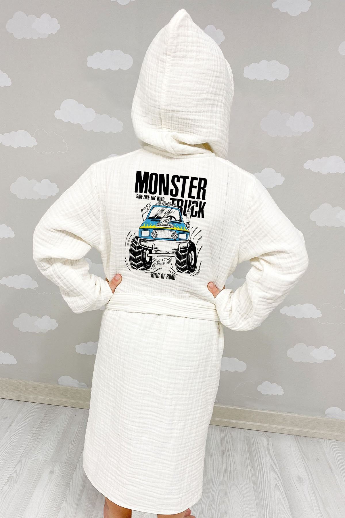 4 Kat Müslin Bornoz - Young Serisi - Monster Truck