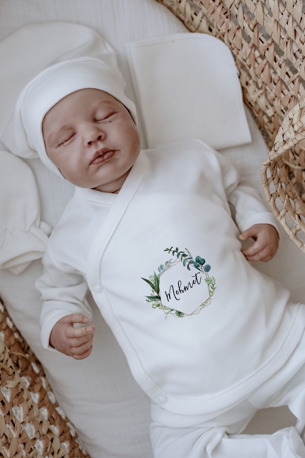 Organik 11'li Hastane Çıkışı - For Baby - Okaliptuslu Çerçeve