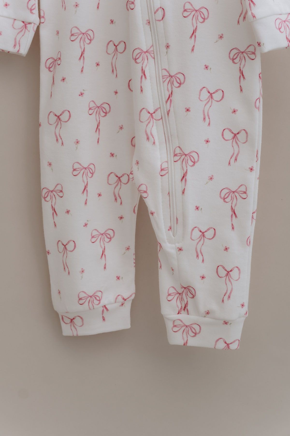 Fermuarlı Patiksiz Tulum - Pureline Series - Dainty Bows