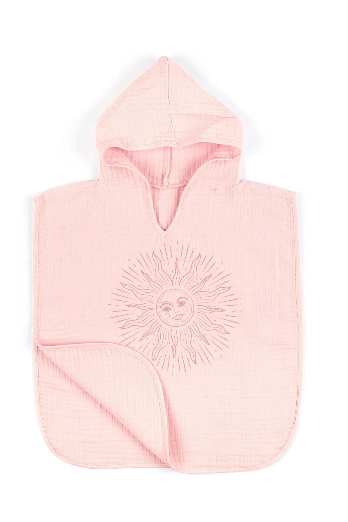 4 Kat Müslin Panço - Policolor Serisi -Pembe