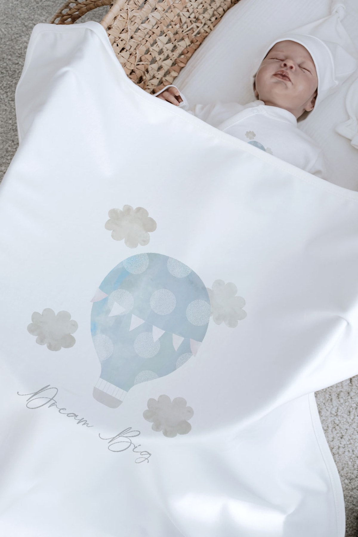 Organik 6'lı Hastane Çıkışı - Pure Baby - Mavi Hava Balonu