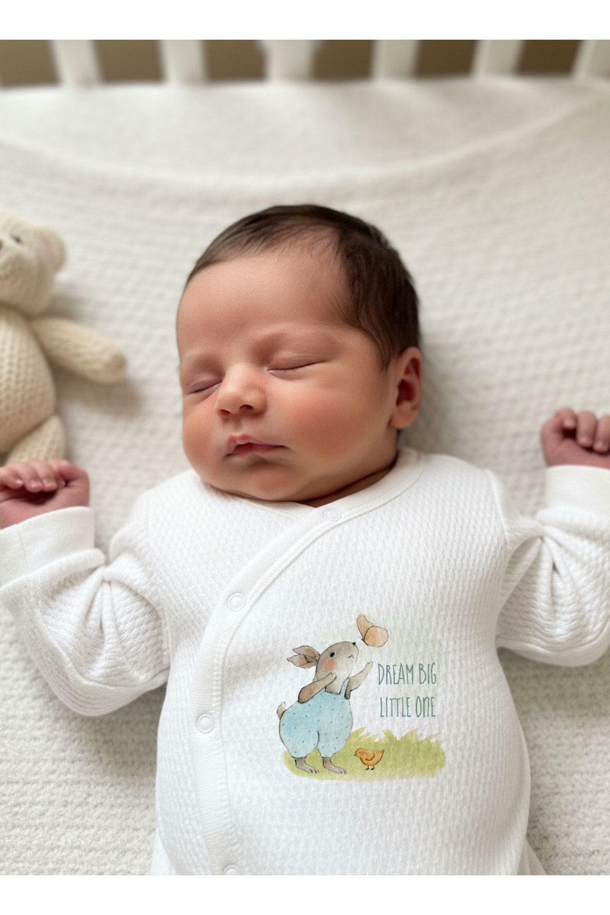 Jakarlı Tulum Seti - For Baby - Kelebekle Tavşan