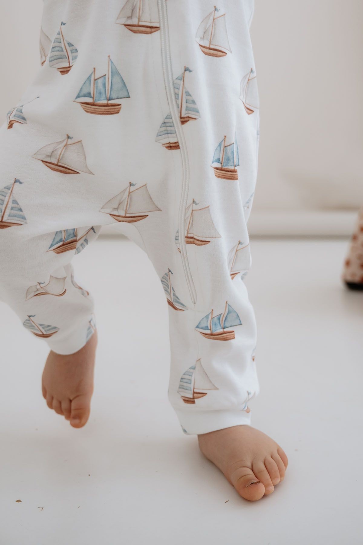Fermuarlı Patiksiz Tulum - Pureline Series - Sail Boats