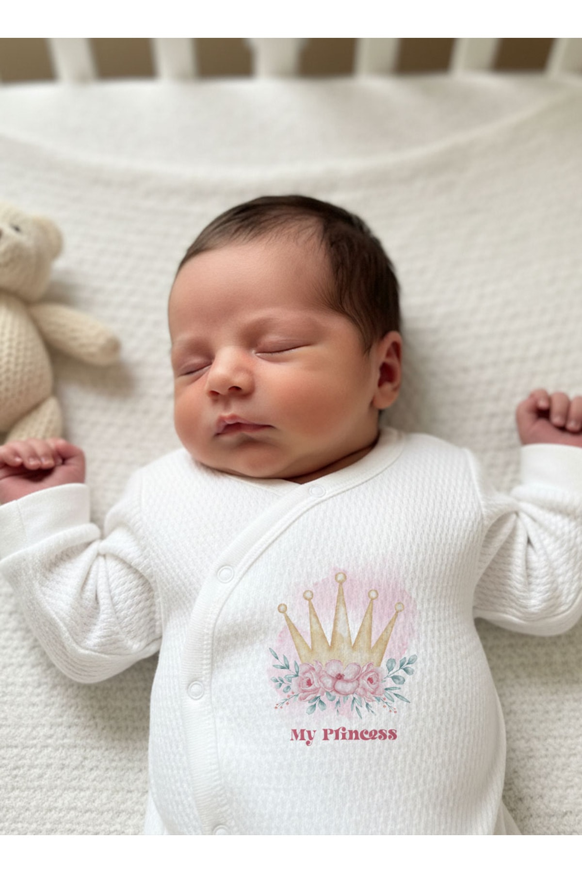 Jakarlı Tulum Şapka Eldiven - For Baby - Little Princess