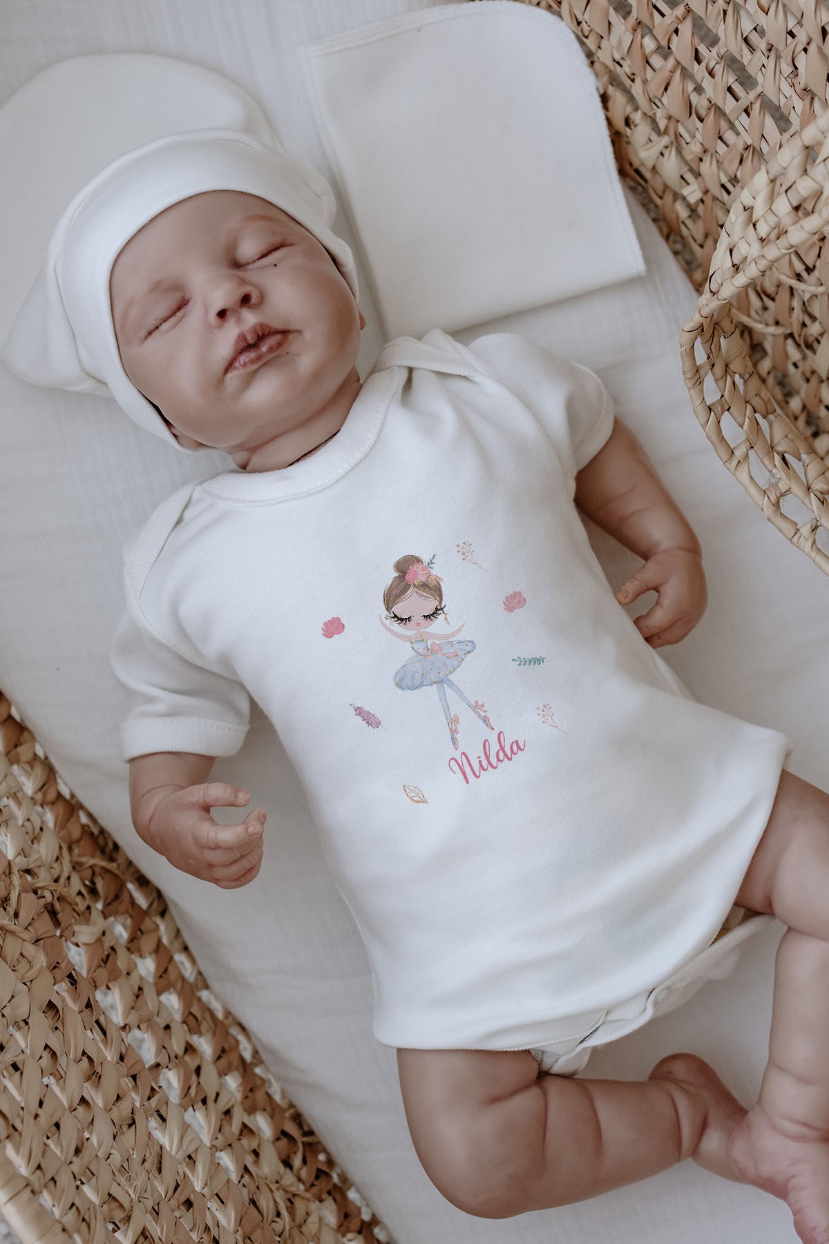 Organik 11'li Hastane Çıkışı - For Baby - Beyaz Tütülü Balerin