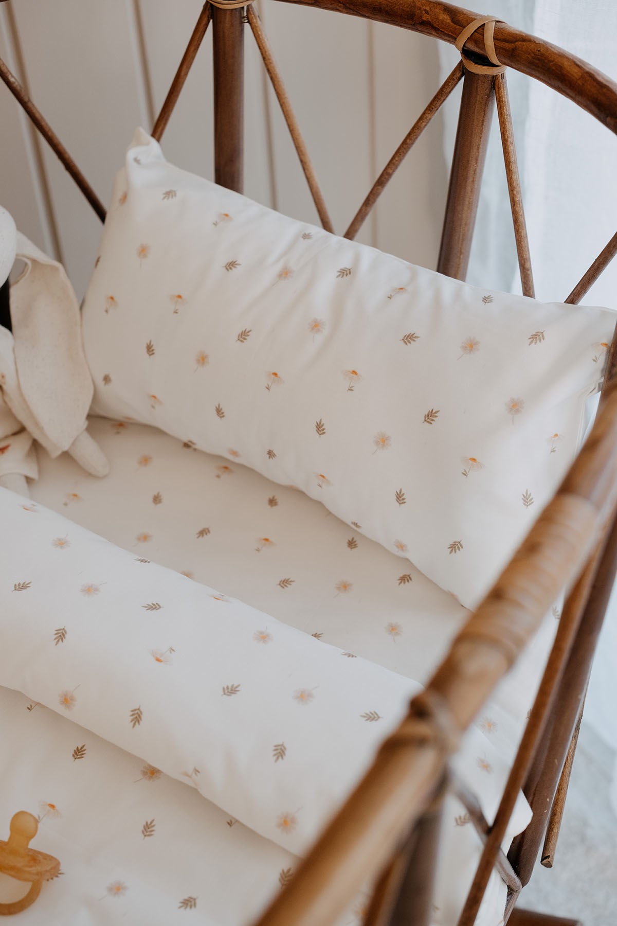 Tba Collection - Poplin Anne Yanı Nevresim Takımı | Çarşafsız - Daisy Leaves