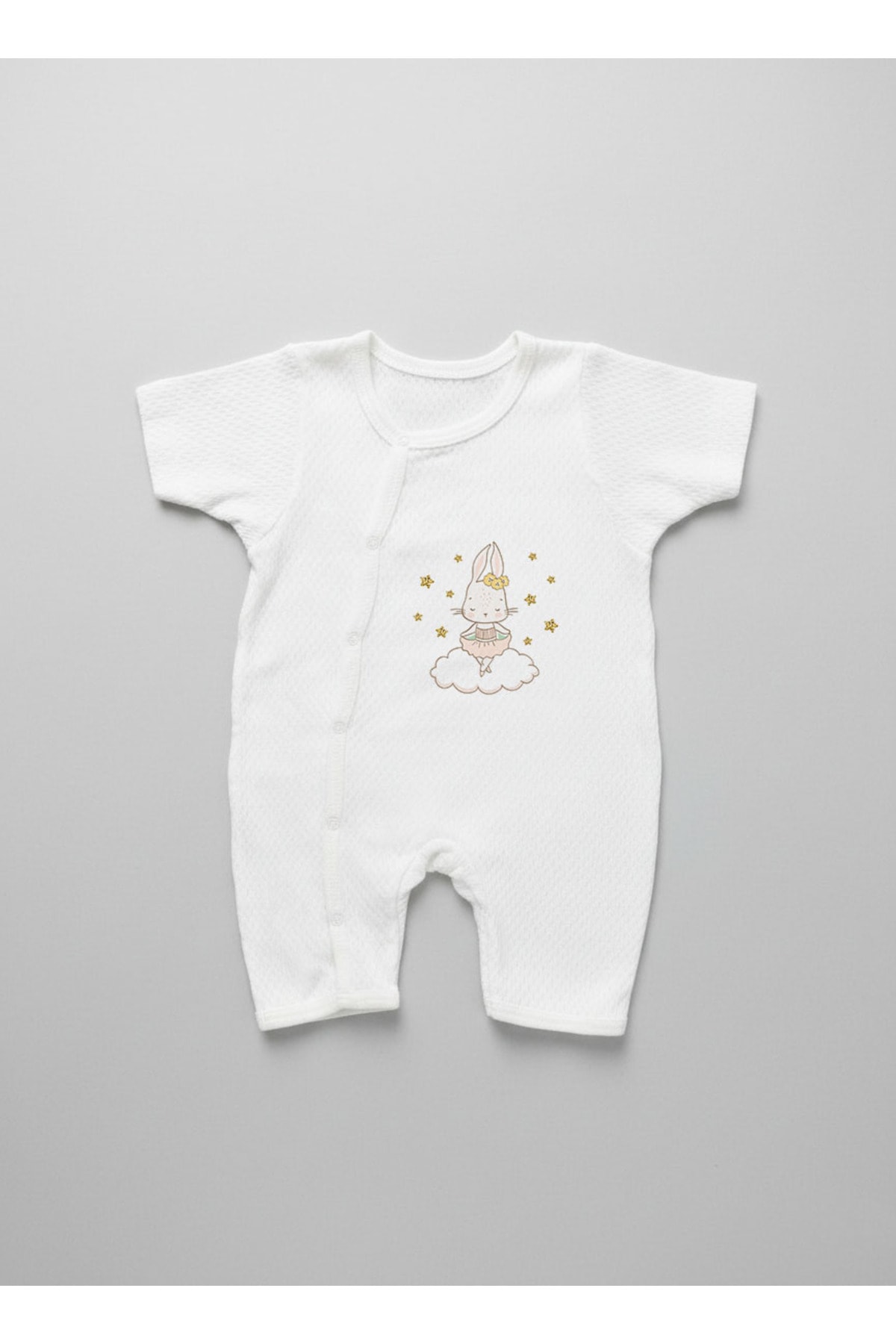 Jakarlı Romper Body - For Baby - Balerin Tavşan