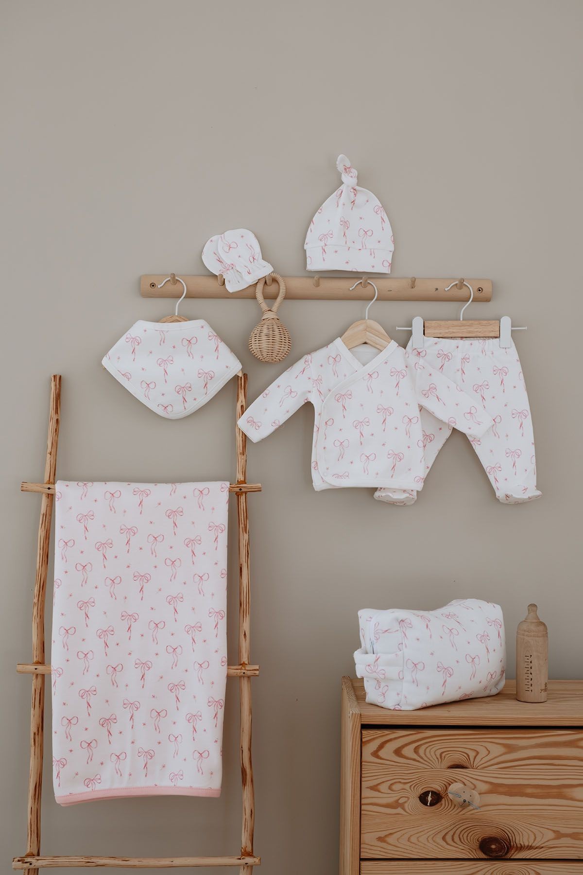 Organik Hastane Çıkışı - Pureline Series - Dainty Bows