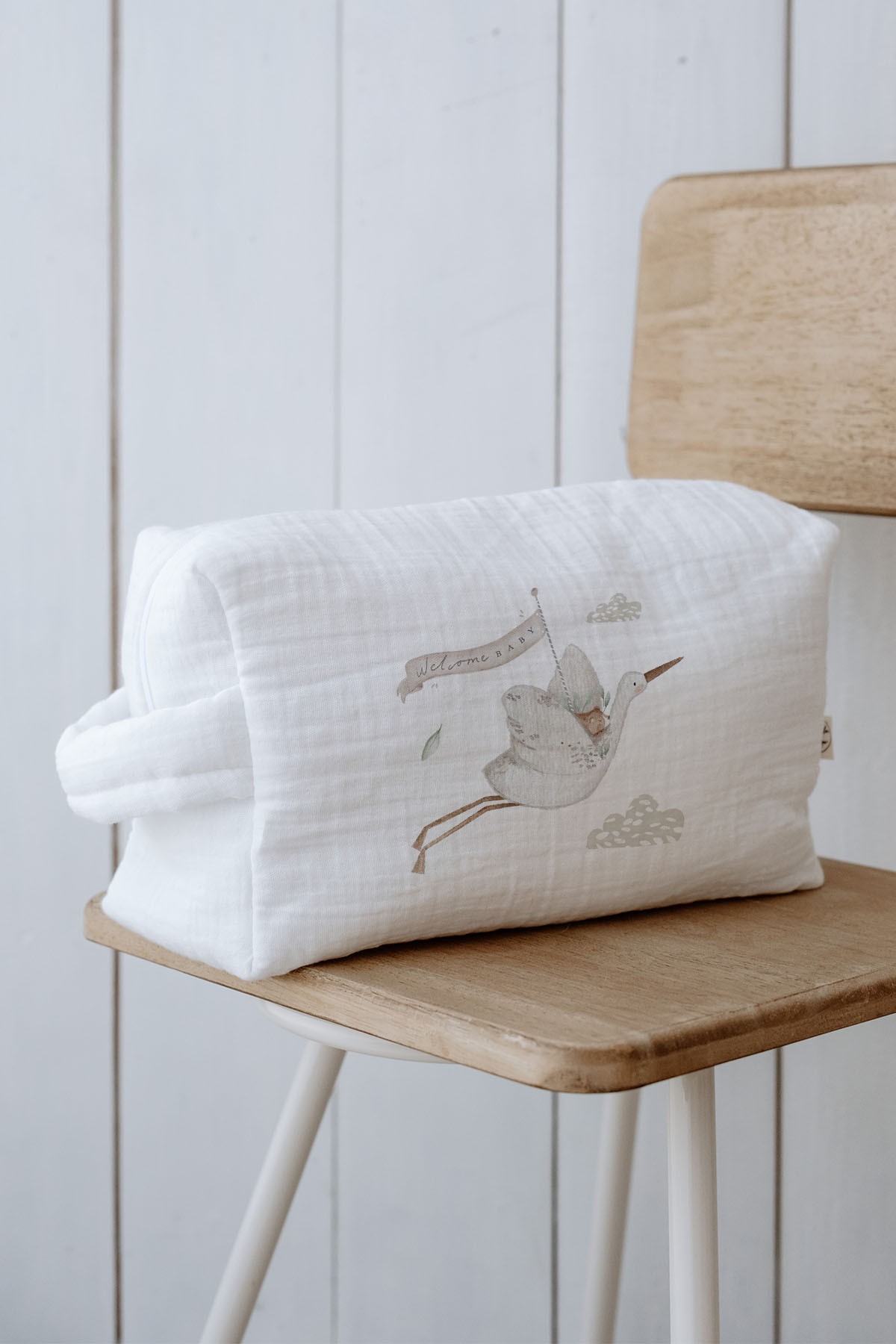 Bebek Bakım Çantası - Royal Series - Welcome Baby Stork