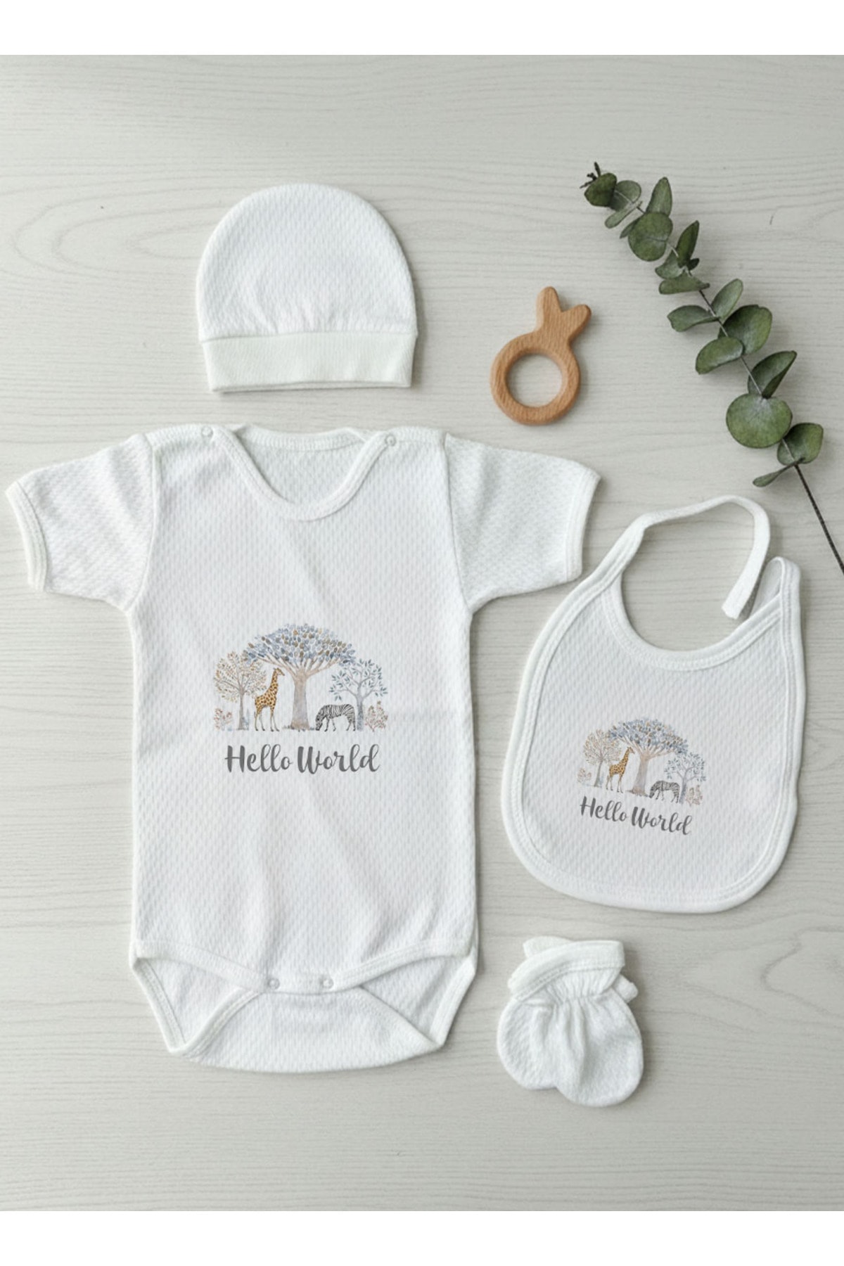 Jakarlı Body Seti - Little Baby - Safari Dreams