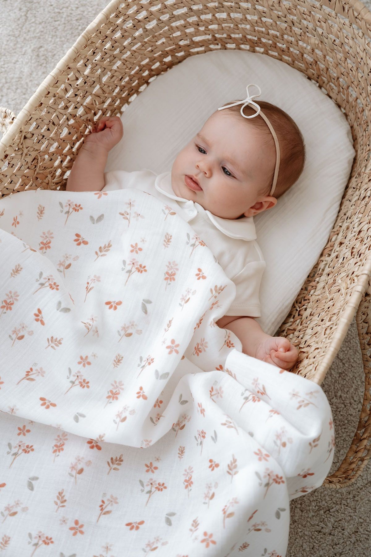 Müslin Örtü - Pureline Series - Soft Bloom