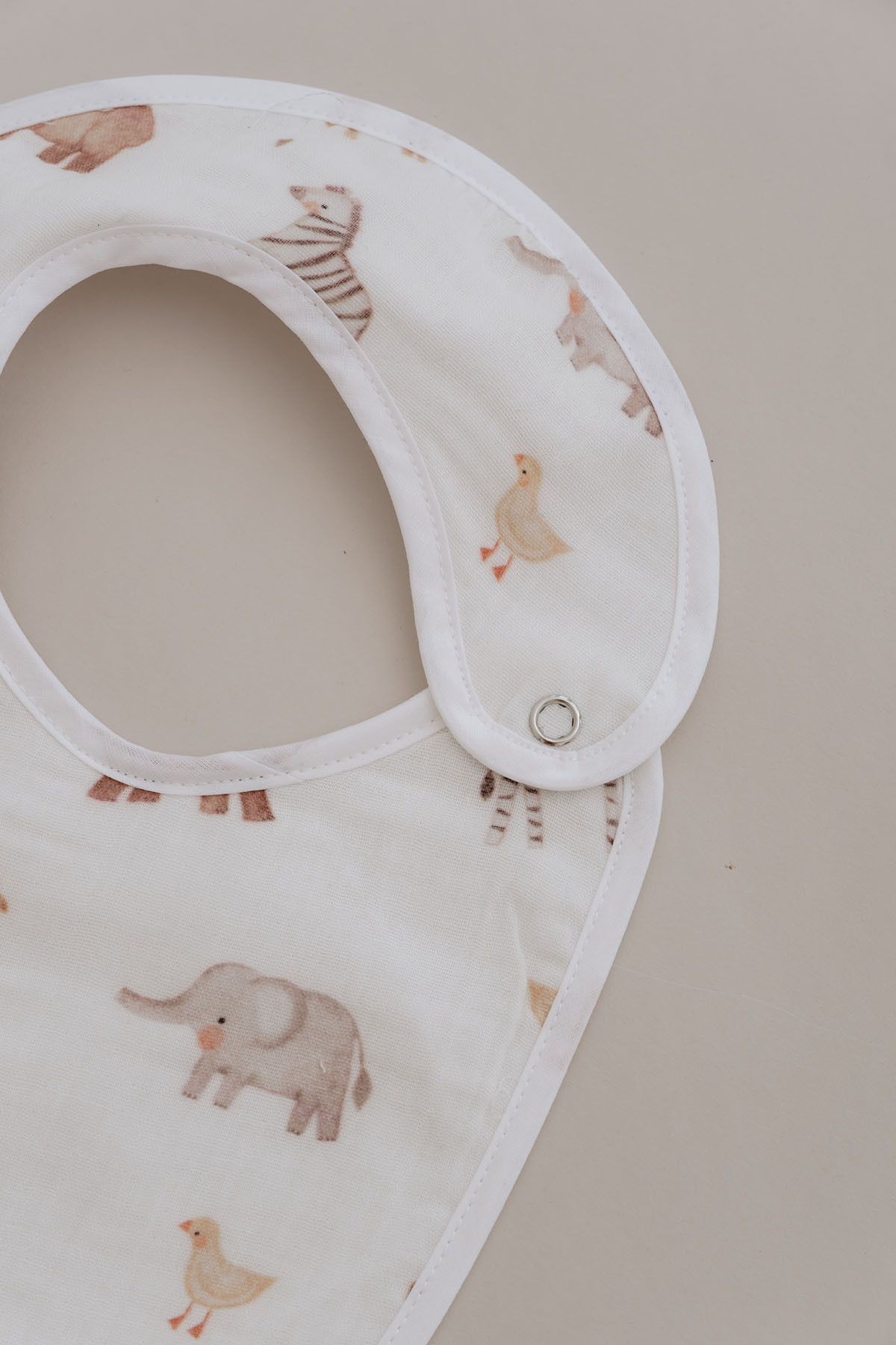 Müslin Önlük ve Omuz Bezi - Pureline Series - Cute Animals