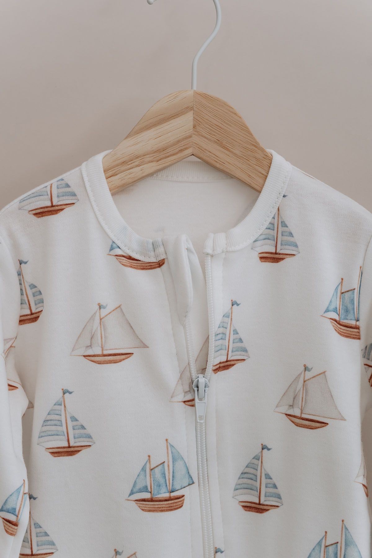 Fermuarlı Patiksiz Tulum - Pureline Series - Sail Boats