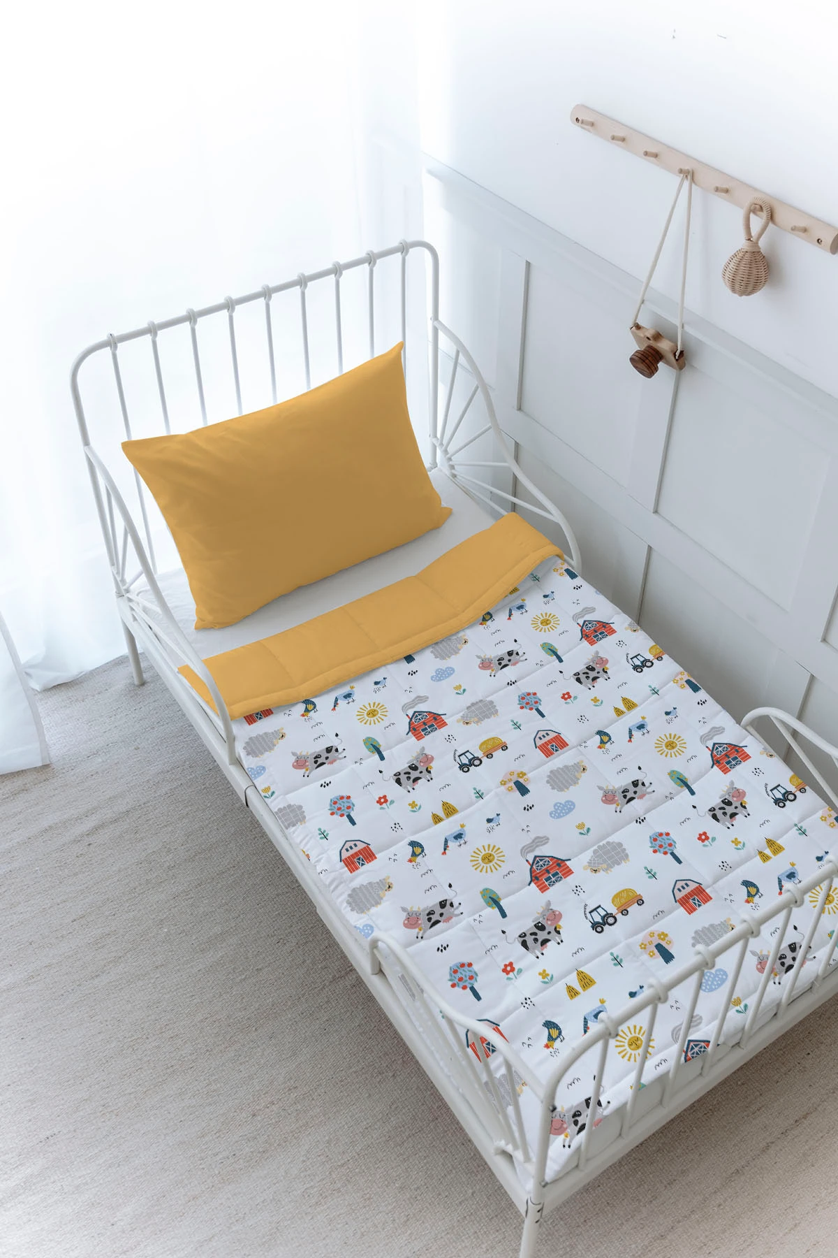 Baskılı Yorgan Seti  - Iconic Serisi - Çiftlik Hayvanları