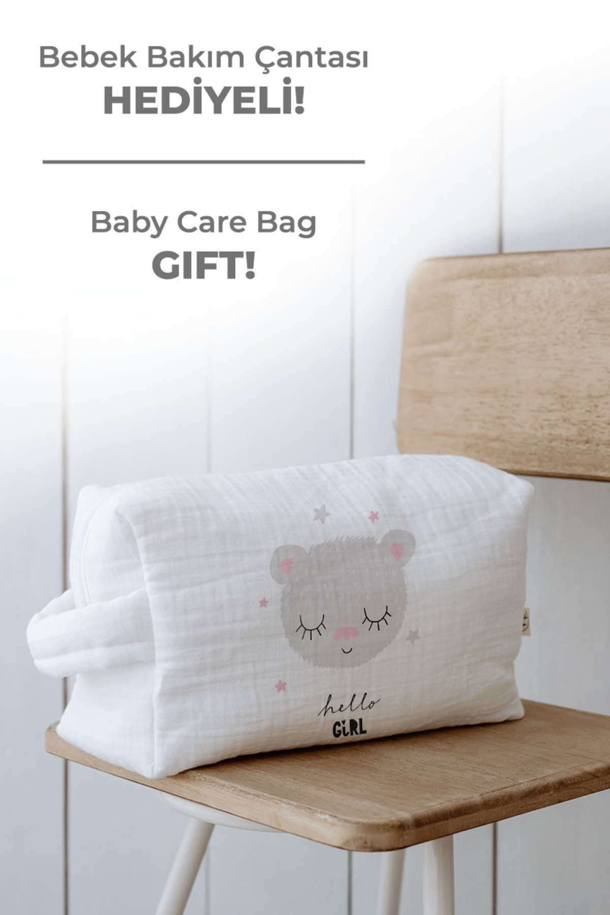 Organik 6'lı Hastane Çıkışı - Pure Baby - Erkek Bebek Ayıcık