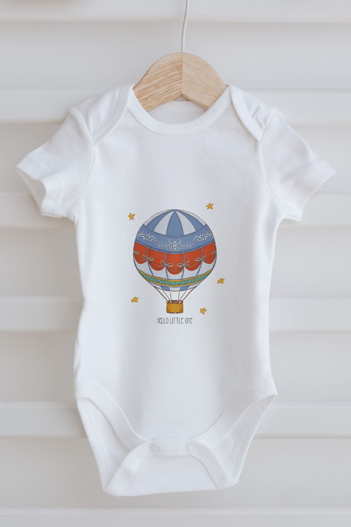 3'lü Bebek Body - Blue Royal Series  - O Harfi