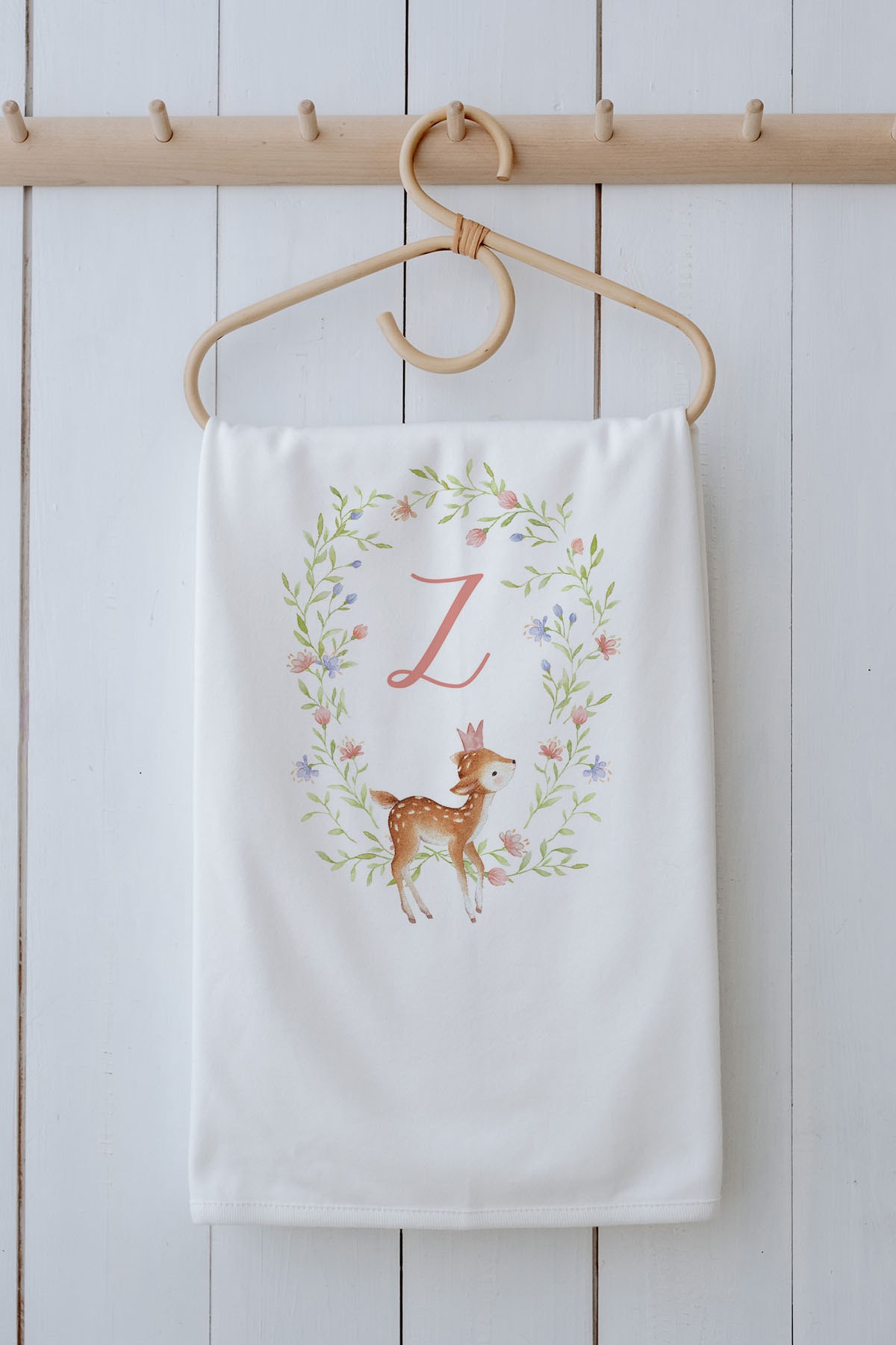 Organik Battaniye - Little Deer Series - Z Harfi