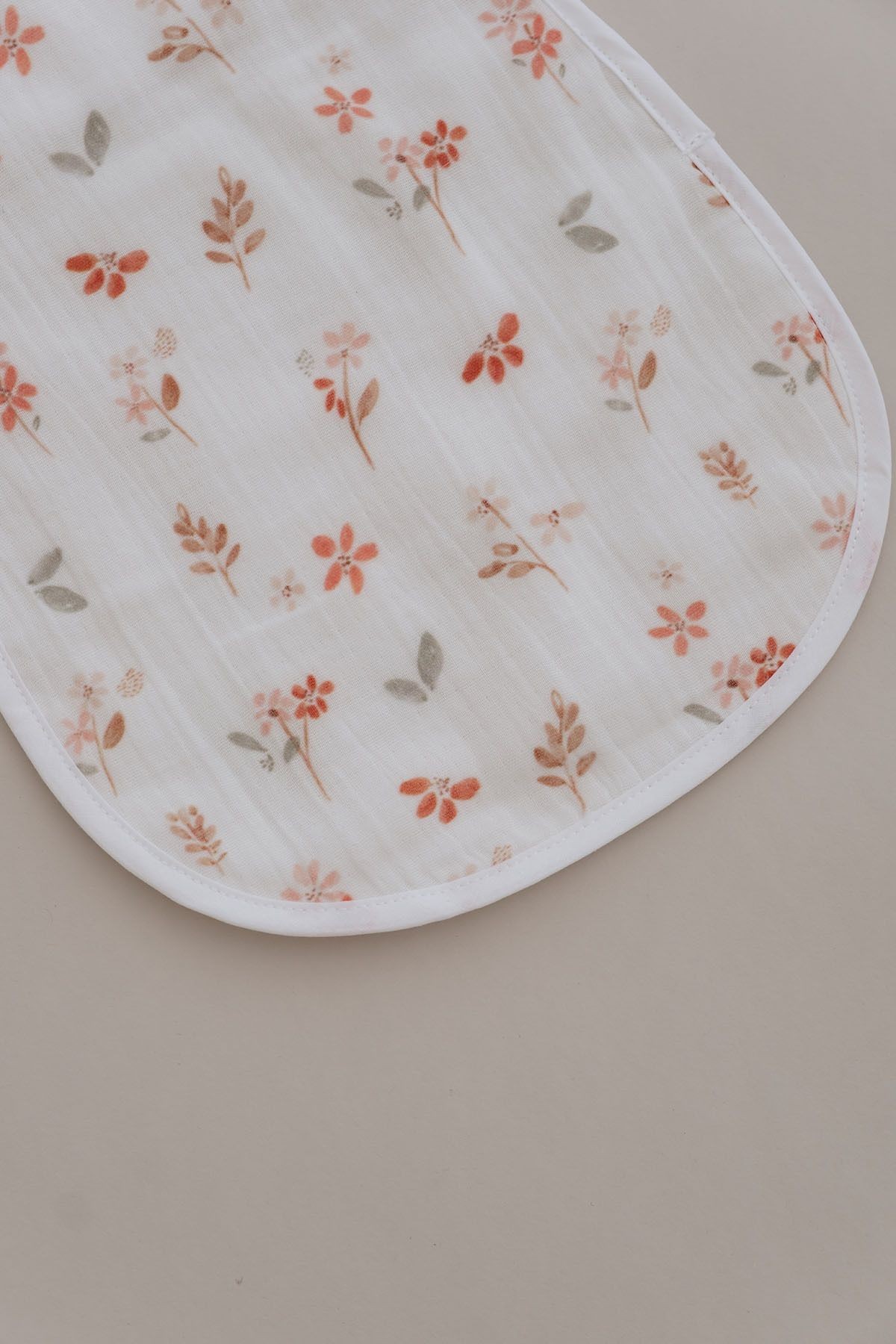 Müslin Önlük ve Omuz Bezi - Pureline Series - Warm Flowers