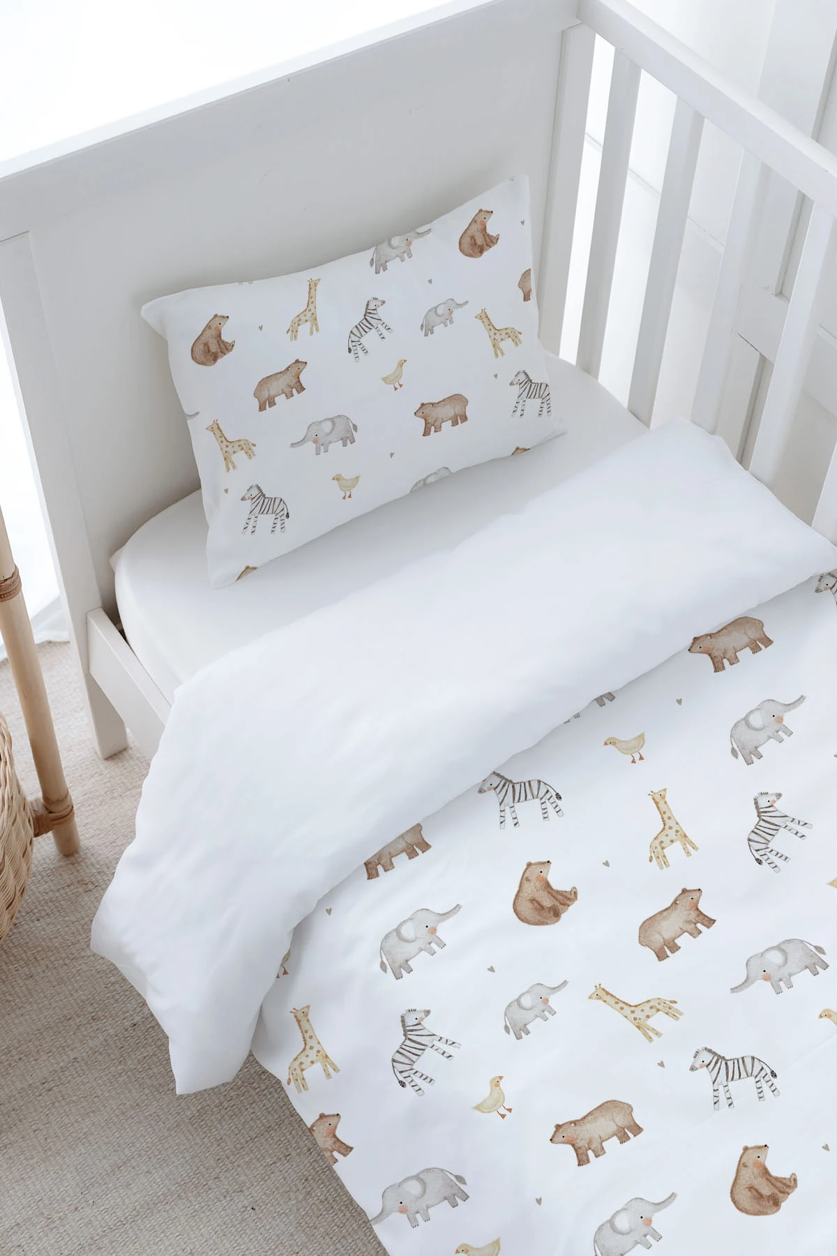 Bebek Boy Nevresim Takımı - Pureline Series - Cute Animals