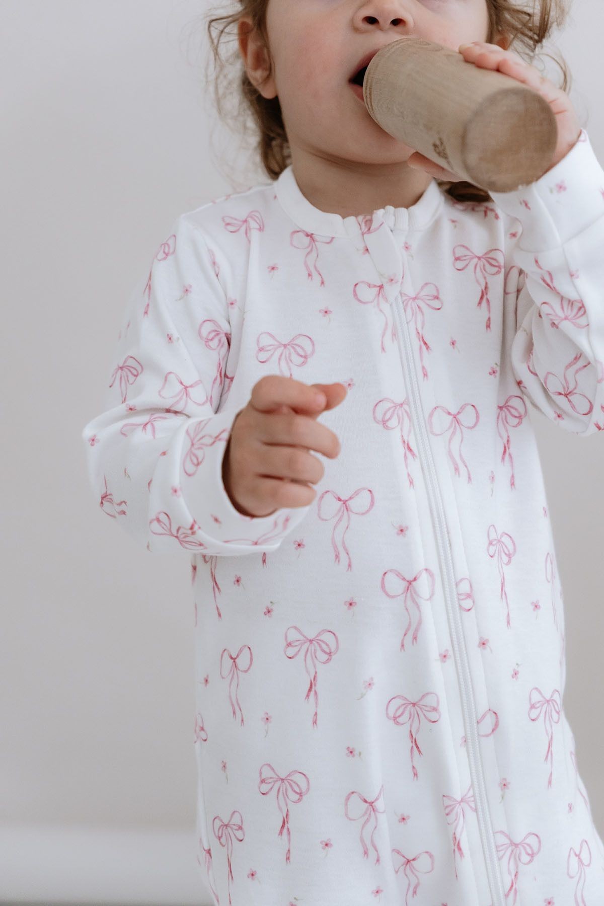 Fermuarlı Patiksiz Tulum - Pureline Series - Dainty Bows