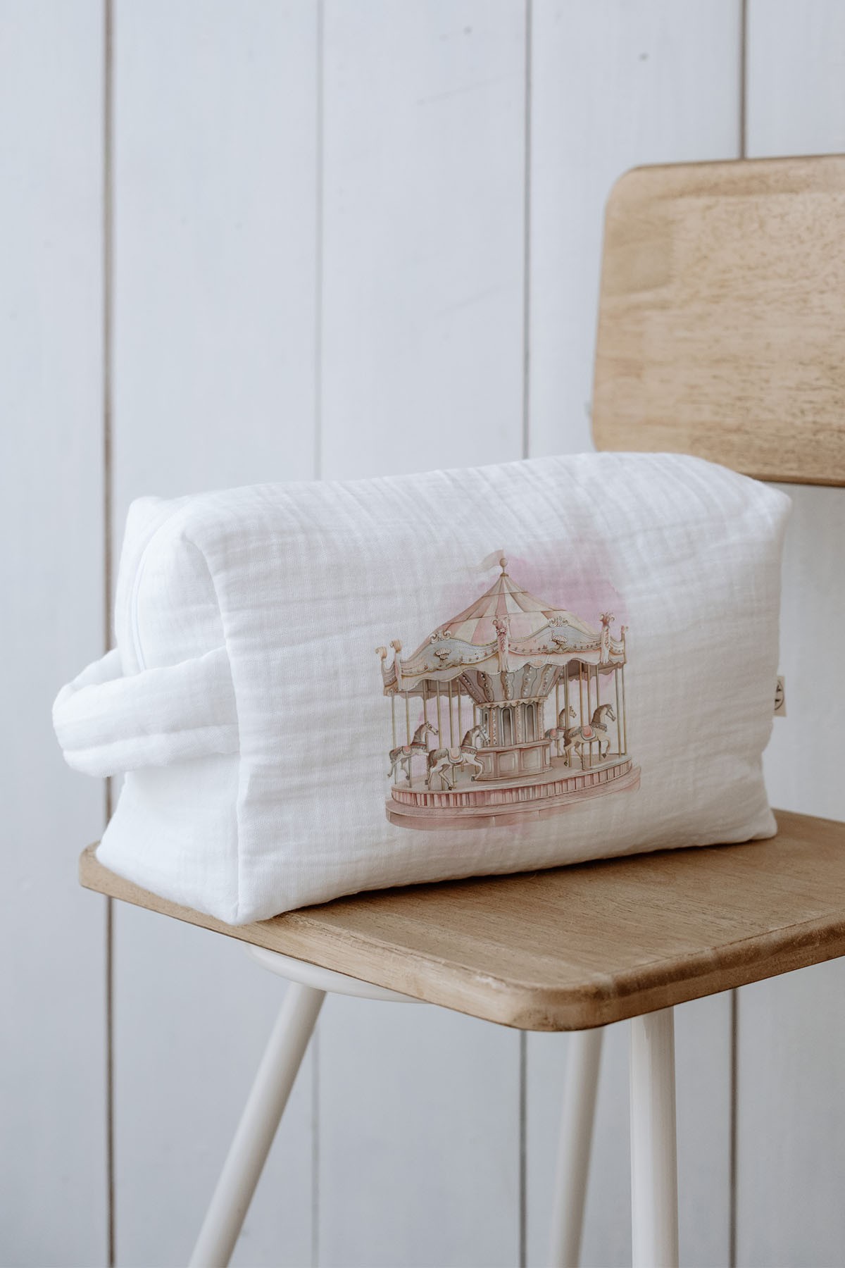 Bebek Bakım Çantası - Royal Series - Pink Carousel