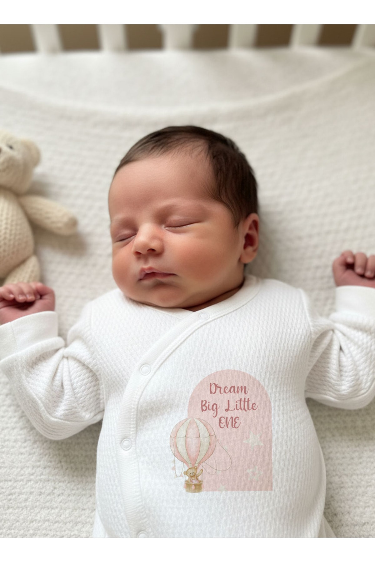 Jakarlı Tulum Seti - For Baby - Pembe Balonda Ayı