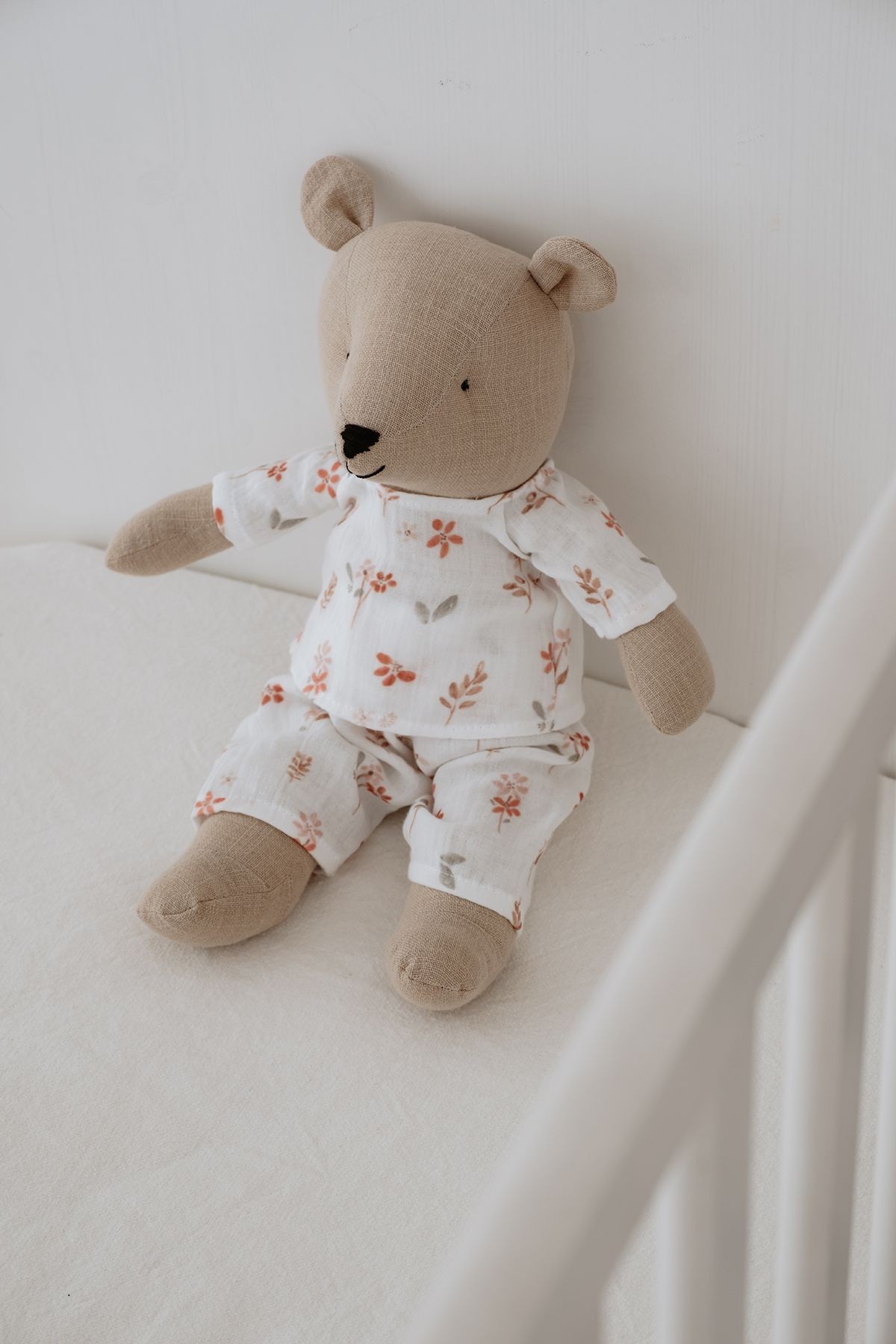 Pijamalı Ayıcık Uyku Arkadaşı - Pureline Series - Soft Bloom
