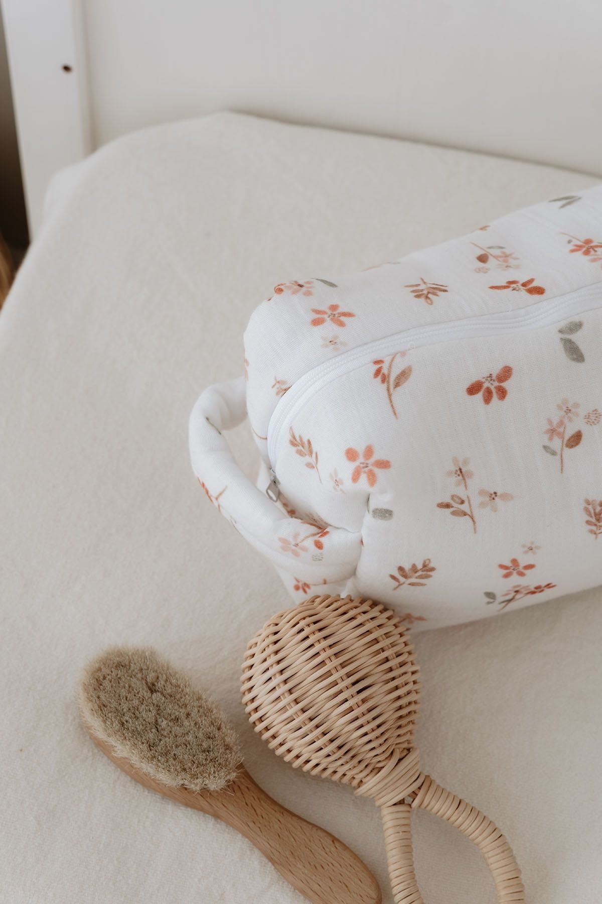 Müslin Bakım Çantası - Pureline Series - Soft Bloom