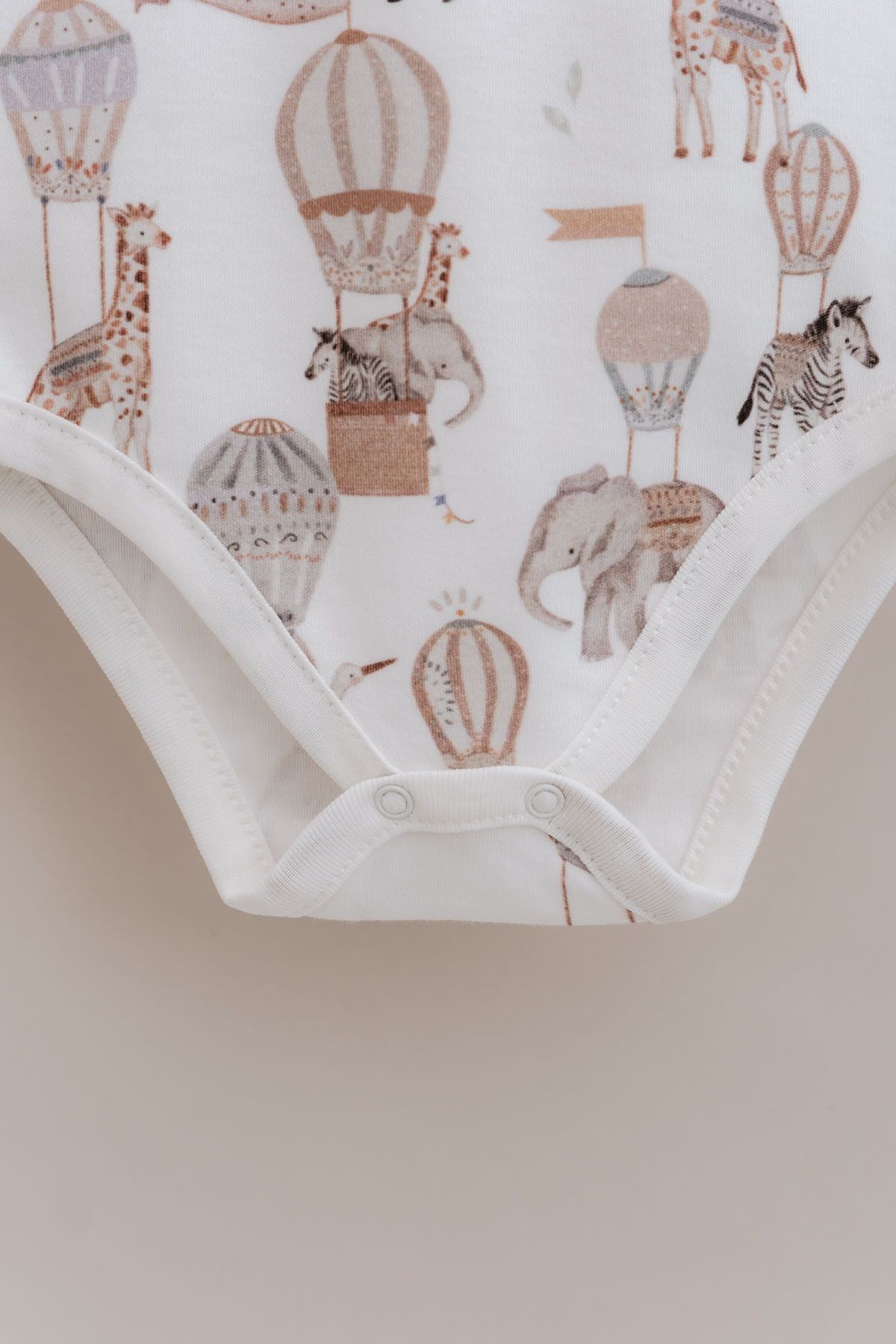Kısa Kollu Bebek Body - Pureline Series - Dreamland Safari
