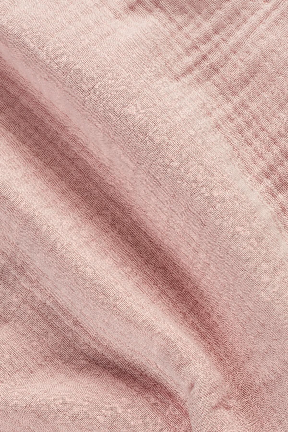 4 Kat Müslin Bornoz - Policolor Serisi - Dot - toz pembe