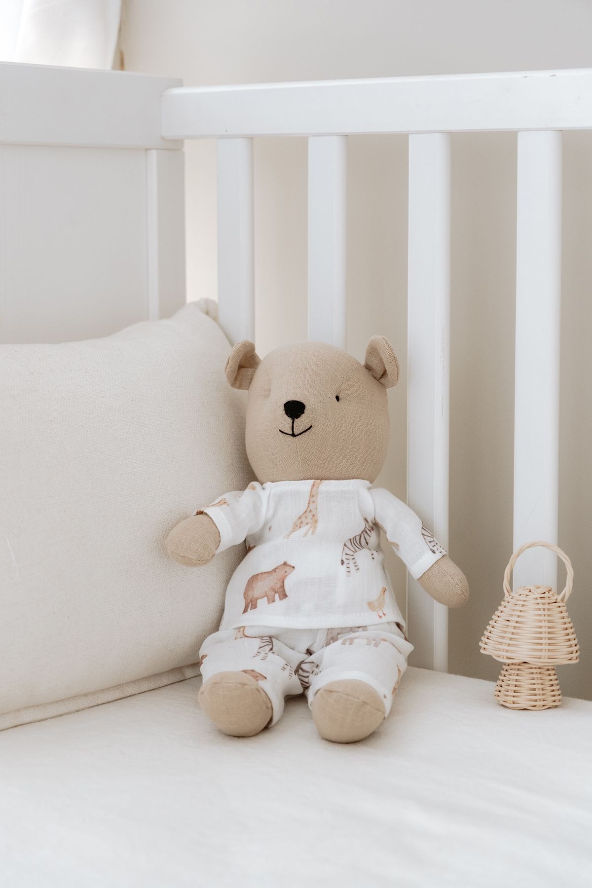 Pijamalı Ayıcık Uyku Arkadaşı - Pureline Series - Cute Animals