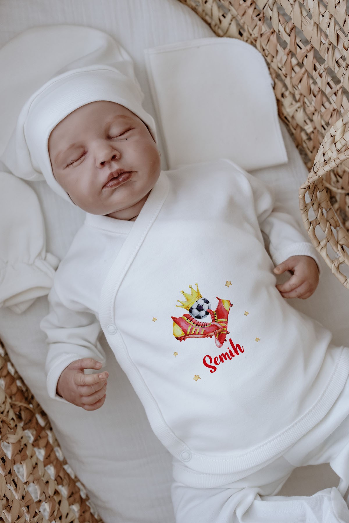 Organik 11'li Hastane Çıkışı - For Baby - Sarı - Kırmızı