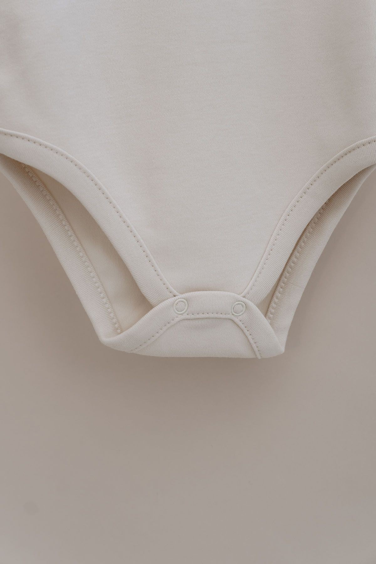 Kısa Kollu Bebek Body - Pureline Series - Taş Rengi