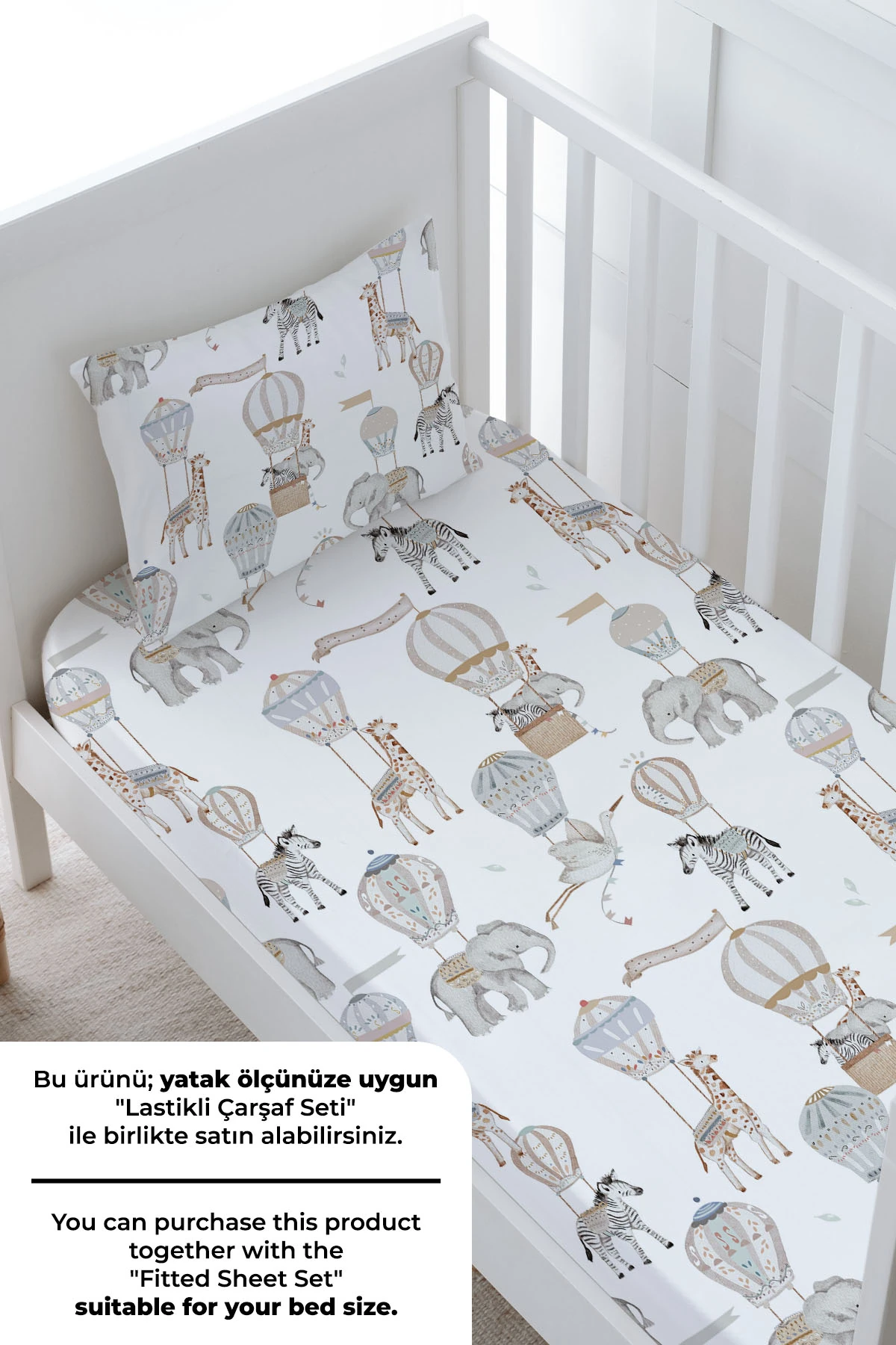 Bebek Boy Nevresim Takımı - Pureline Series - Dreamland Safari