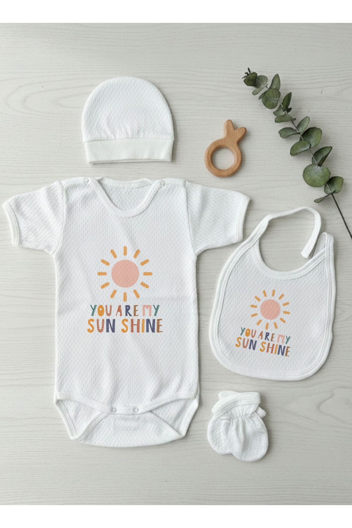 Jakarlı Body Seti - Little Baby - You Are My Sunshine