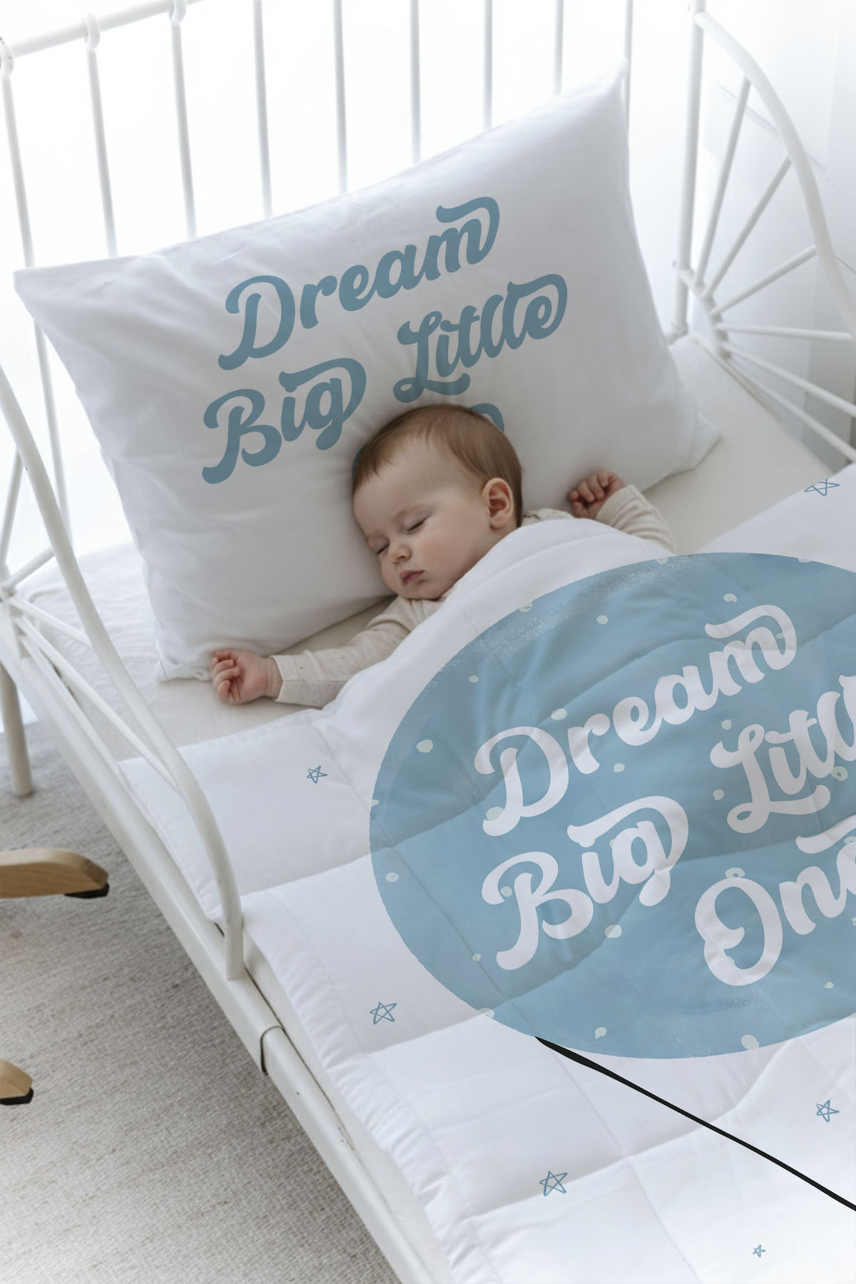 Organik Baskılı Yorgan Seti - Pure Baby Serisi - Bear Dream