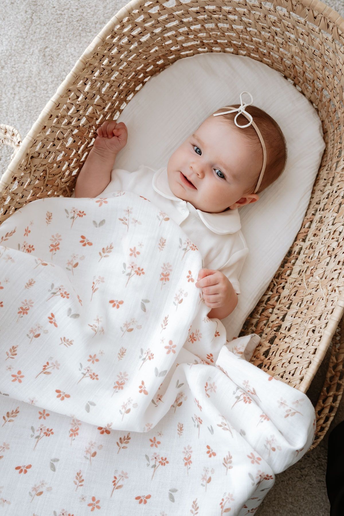 Müslin Örtü - Pureline Series - Soft Bloom