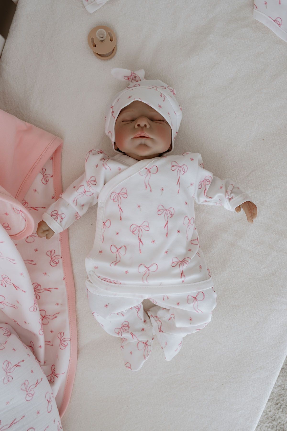 Organik Hastane Çıkışı - Pureline Series - Dainty Bows