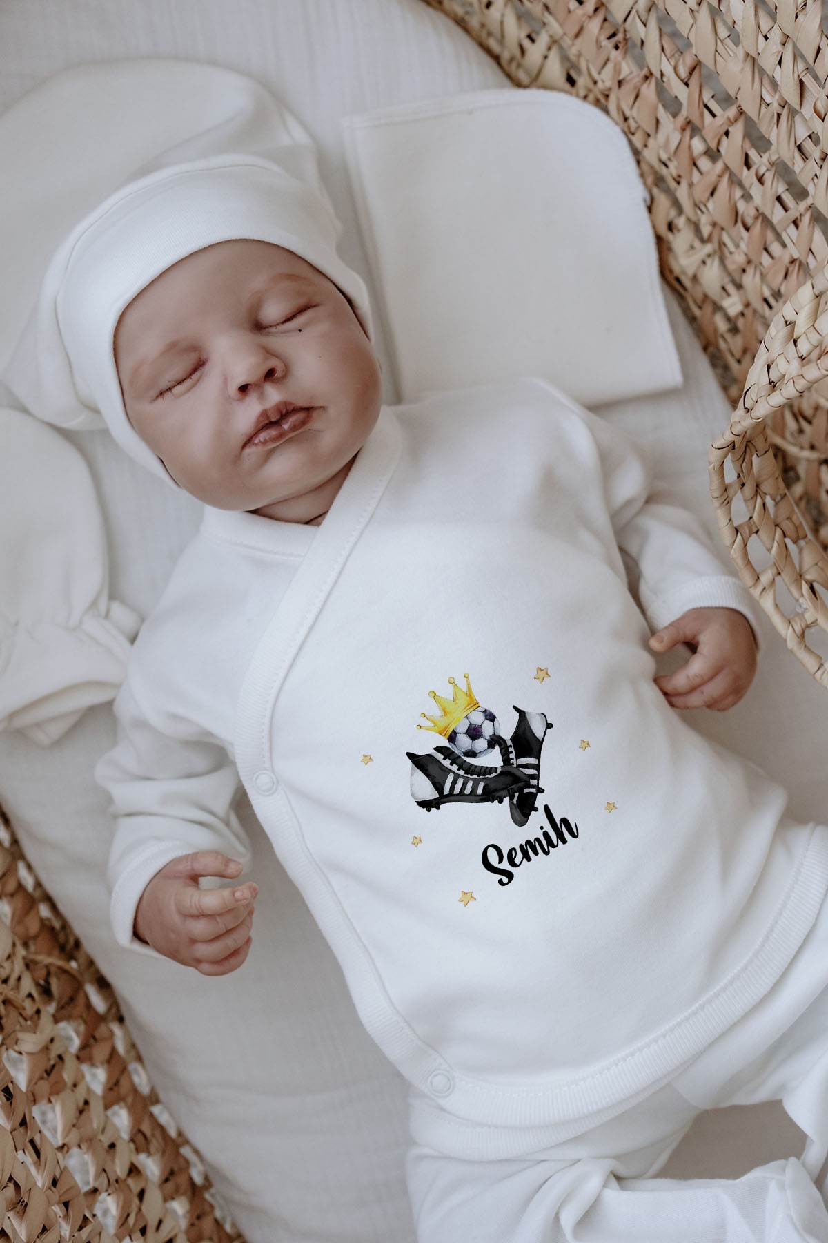 Organik 11'li Hastane Çıkışı - For Baby - Siyah - Beyaz