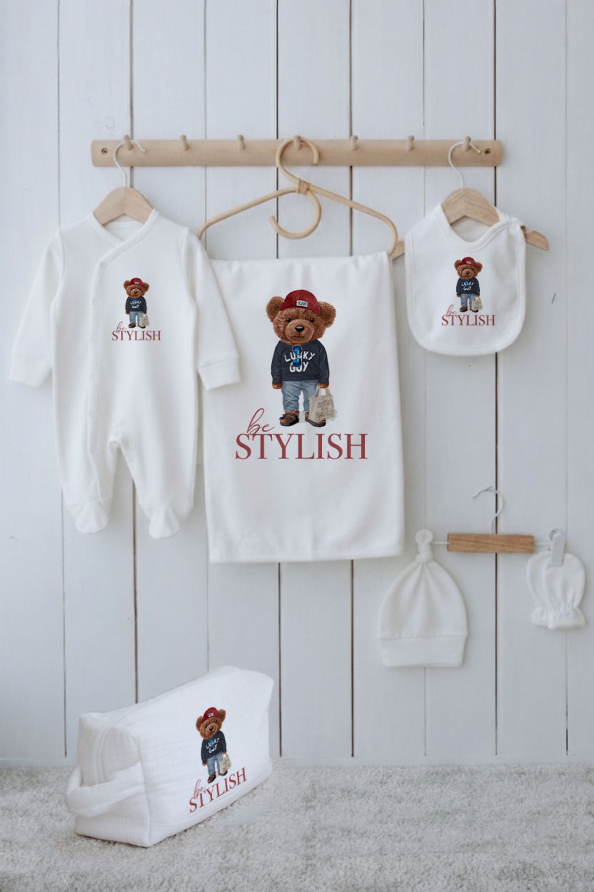 Organik 6'lı Hastane Çıkışı - Pure Baby - Sportmen Ayıcık