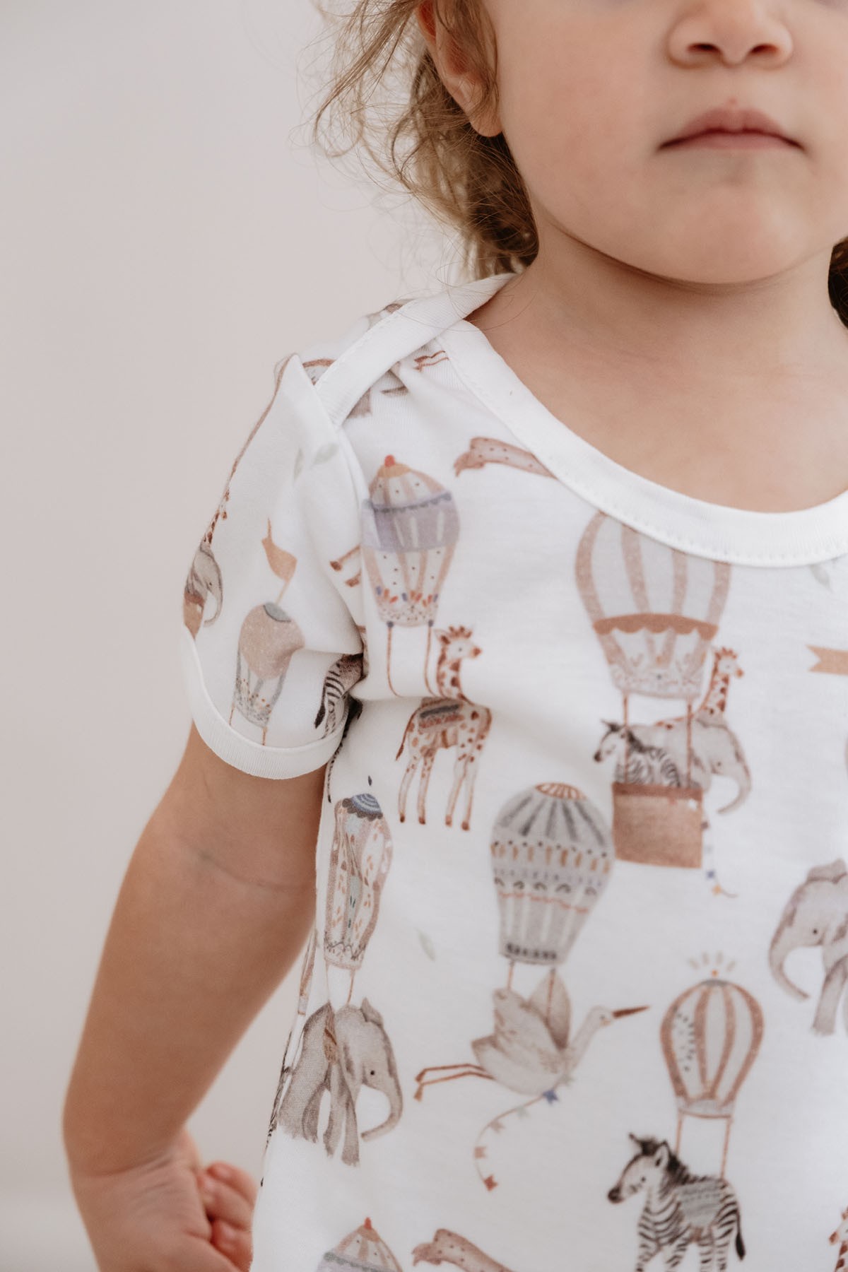 Kısa Kollu Bebek Body - Pureline Series - Dreamland Safari