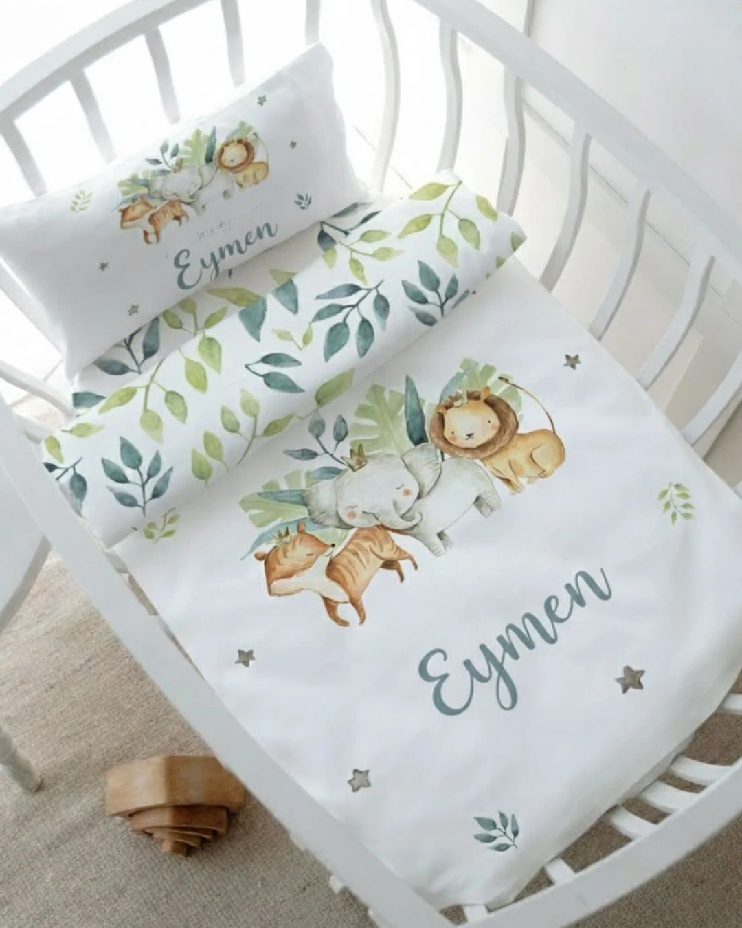 Park Yatak Nevresim Takımı (80x120) - For Baby Serisi - Safari Animals - Eymen