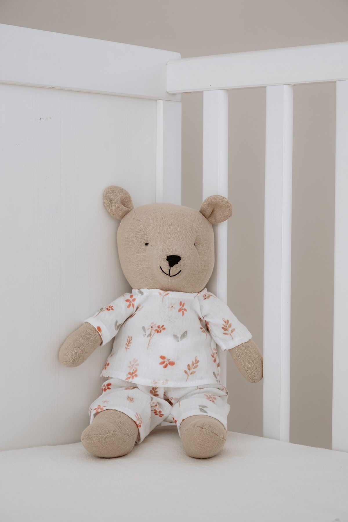 Pijamalı Ayıcık Uyku Arkadaşı - Pureline Series - Soft Bloom