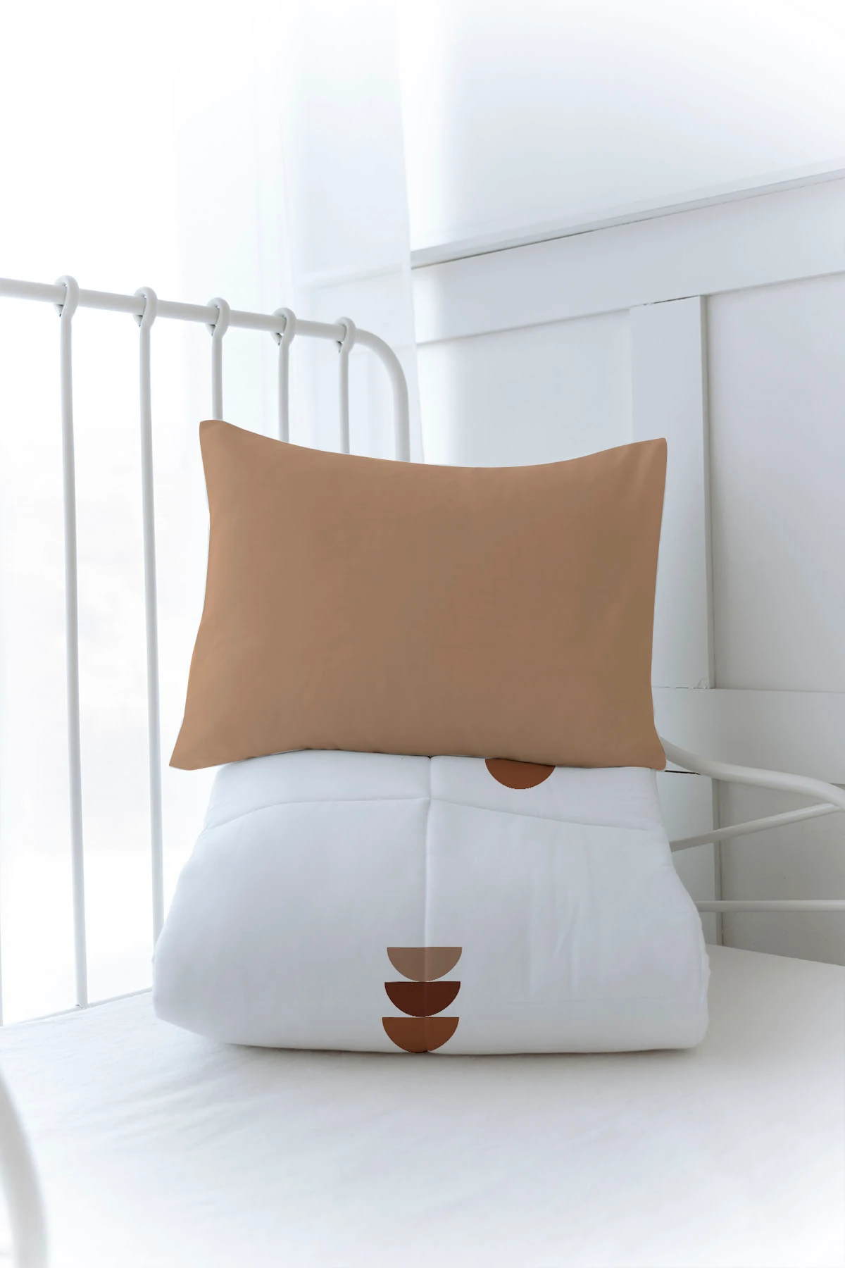 Organik Baskılı Yorgan Seti - Zezig x Royal Series - Pink