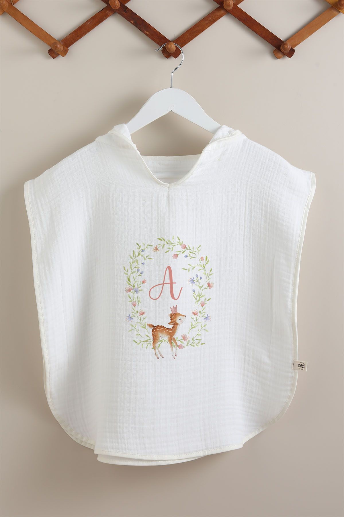4 Kat Müslin Panço - Harf Serisi - Little Deer
