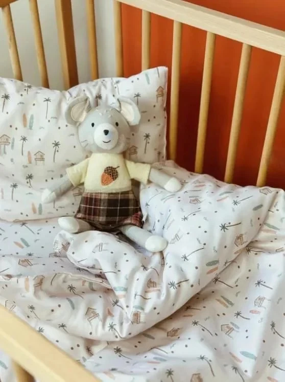 Anne Yanı Nevresim Takımı - 60x100 cm - Summer Beach